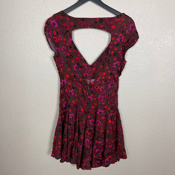 Free People It Takes Two Wrap Dress in Plum Size Small - Picture 6 of 11